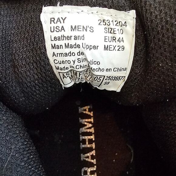 Brahma Ray Steel Toe Leather Work Boots Men's Size 10 - Picture 4 of 7